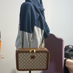 Authentic NewGucci GG Monogram Azalea Box Bag
